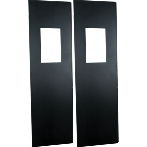 End of row containment cap panels kit